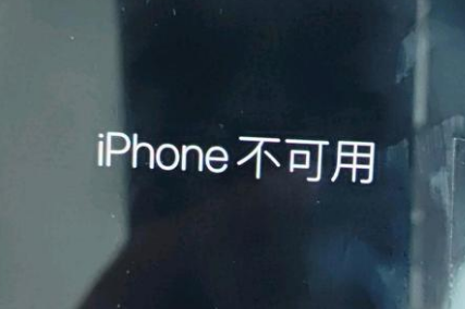 苏州苹果服务网点分享锁屏界面显示“iPhone 不可用”如何解决 